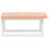 VidaXL vidaXL Basin Shelf Wall Mounted Bathroom Countertop Steel and Solid Wood Beech 5