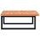 VidaXL vidaXL Basin Shelf Wall Mounted Bathroom Countertop Steel and Solid Wood Beech 5