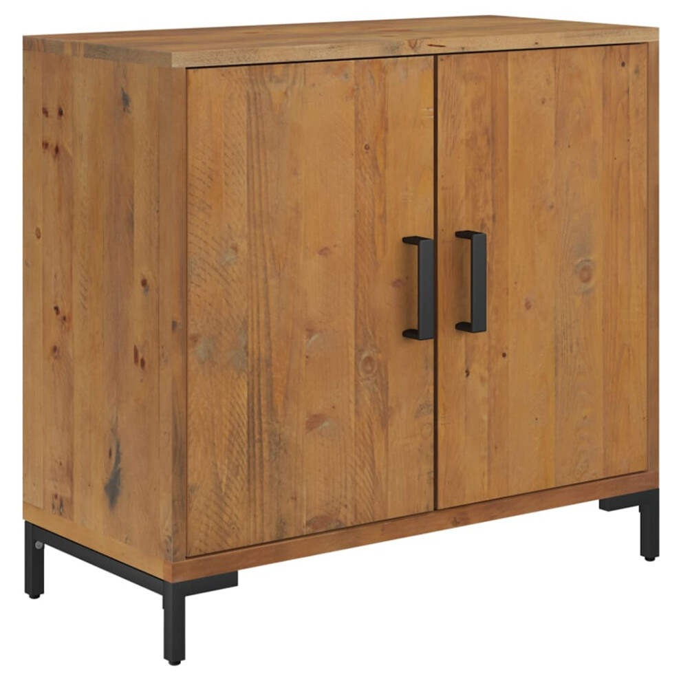 Vidaxl Solid Wood Pine Sideboard Brown Recycled Storage Cabinet Highboard