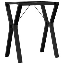 vidaXL Dining Table Legs Y-Frame Desk Legs DIY Metal Furniture Legs Steel