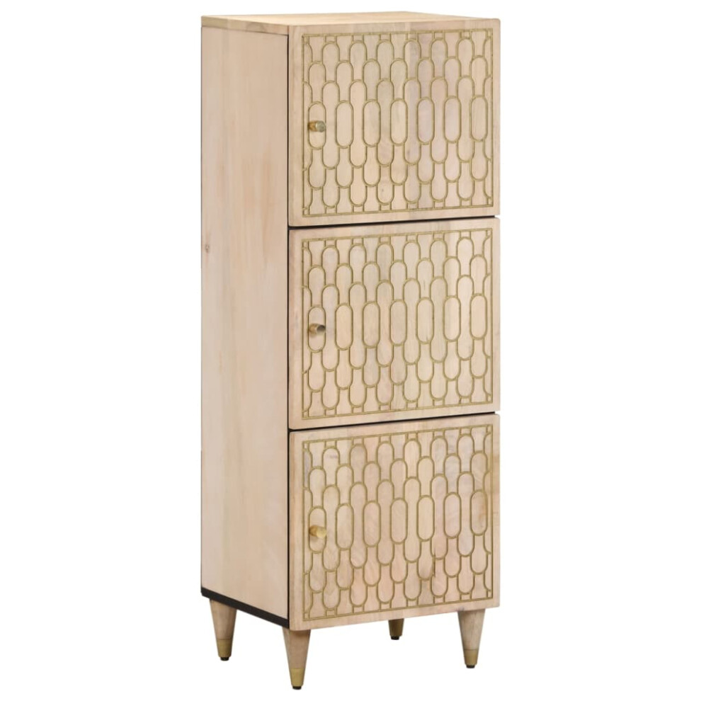 Vidaxl Highboard Sideboard Storage Cupboard Side Cabinet Solid Wood Mango