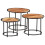 VidaXL vidaXL Nesting Tables Hall Side Table Coffee Table 3 pcs Solid Wood Acacia 2