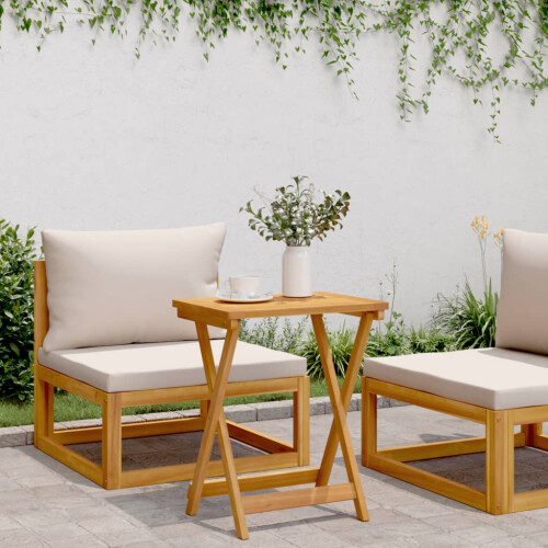 VidaXL vidaXL Folding Garden Table Outdoor Table Patio Dining Table Solid Wood Acacia 2