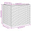 VidaXL vidaXL Pflanzkübel Grau 36x30x32 cm Poly Rattan 4