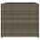 VidaXL vidaXL Pflanzkübel Grau 36x30x32 cm Poly Rattan 5