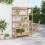 VidaXL vidaXL 5-Layer Shelf Displaying Storage Shelf Organiser Storage Rack Bamboo 3