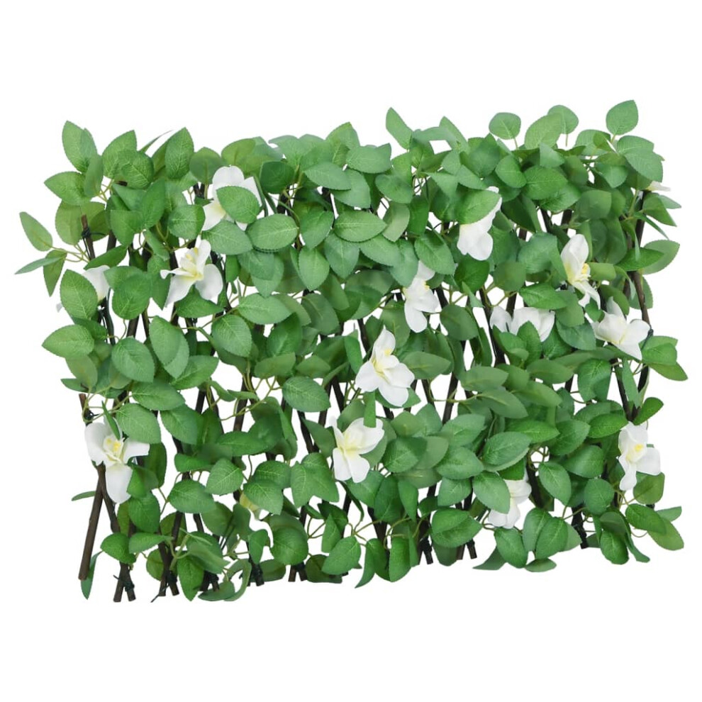 Vidaxl Artificial Ivy Trellis Expandable Privacy Fence Screen Green 180X30 Cm