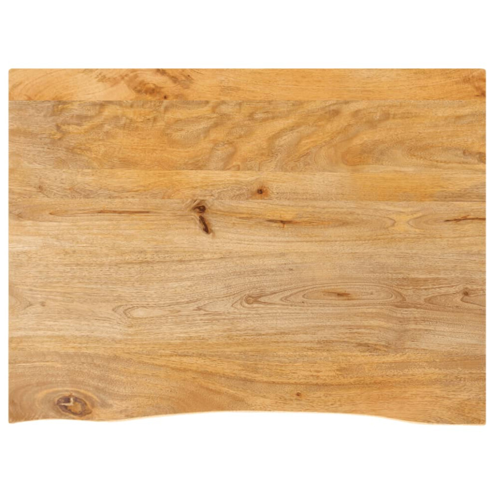 vidaXL Table Top Live Edge Replacement Board Dining Table Top Solid Wood Mango