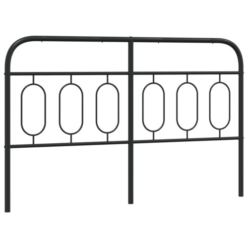 VidaXL vidaXL Ersatz-Kopfteil Metall Schwarz 150 cm 1