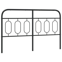 vidaXL Metal Headboard Bedroom Home Bed Header Bed Headboard Black 150 cm