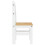 VidaXL vidaXL Dining Chairs Dining Room Kitchen Chair 2 pcs White Solid Wood Pine 6