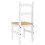 VidaXL vidaXL Dining Chairs Dining Room Kitchen Chair 2 pcs White Solid Wood Pine 7