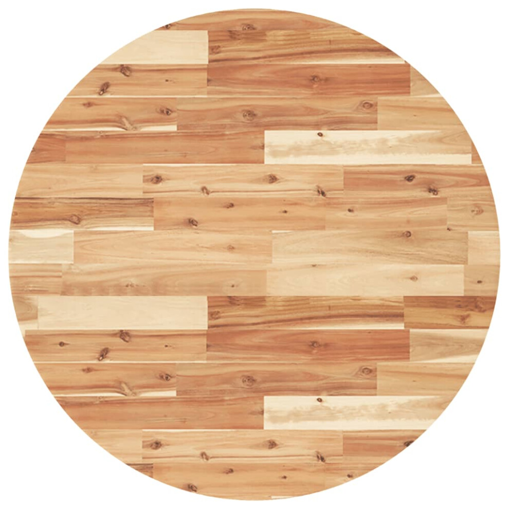 Vidaxl Table Top Replacement Desktop Dining Table Top Round Solid Wood Acacia