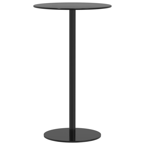 VidaXL vidaXL Gartentisch Rund Schwarz Ø60x105 cm Stahl 1