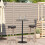 VidaXL vidaXL Gartentisch Rund Schwarz Ø60x105 cm Stahl 3