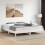 VidaXL vidaXL Bed Frame Bad Base White 180x200 cm Super King Size Solid Wood Pine 3