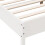 VidaXL vidaXL Bed Frame Bad Base White 180x200 cm Super King Size Solid Wood Pine 7