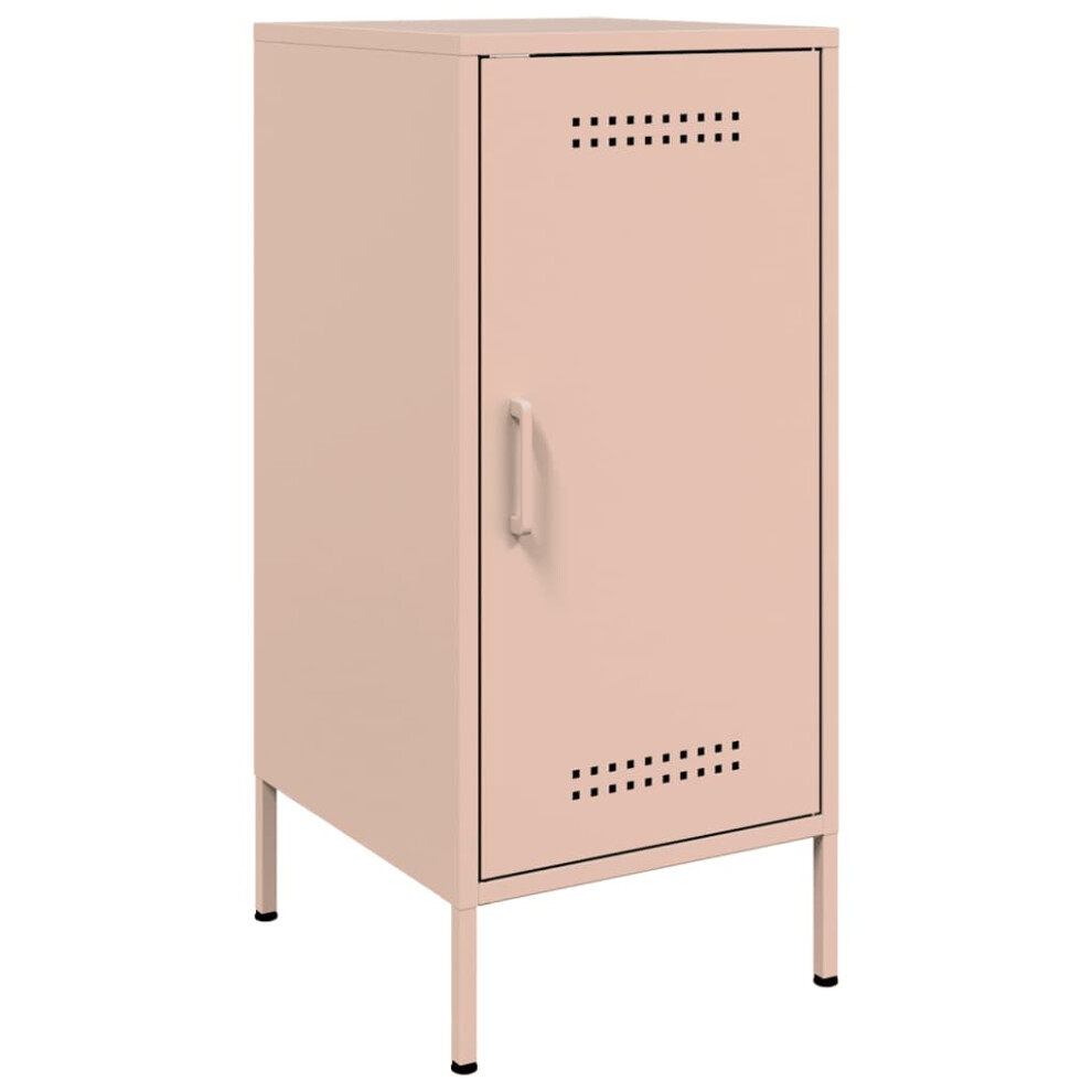 vidaXL Sideboard Storage Organiser Cupboard Side Cabinet Highboard Pink Steel