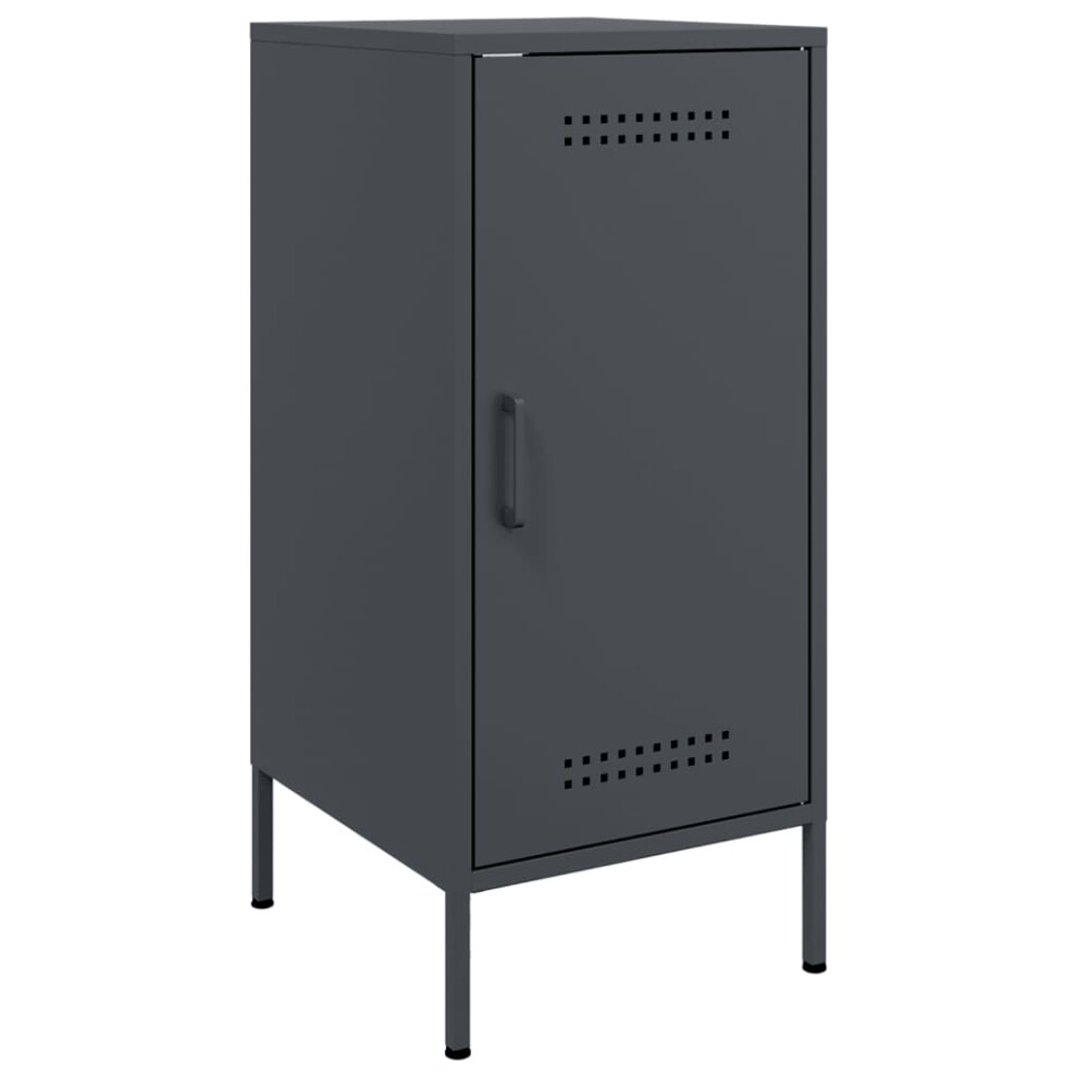 vidaXL Sideboard Cupboard Side Cabinet Highboard Anthracite Cold-rolled Steel