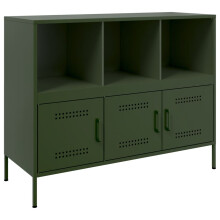 vidaXL Sideboard Storage Cupboard Side Cabinet Highboard Olive Green Steel