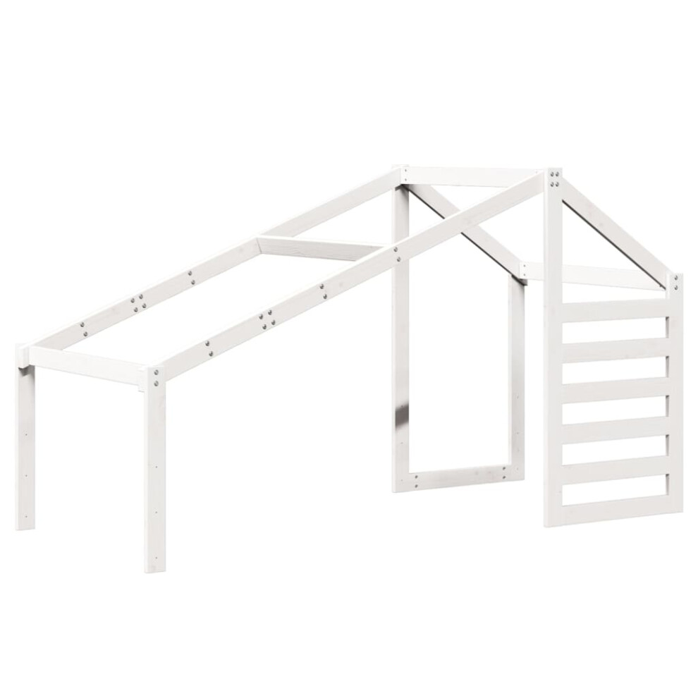 vidaXL Kids' Bed Roof Bed Canopy Rooftop White 198x87x113 cm Solid Wood Pine