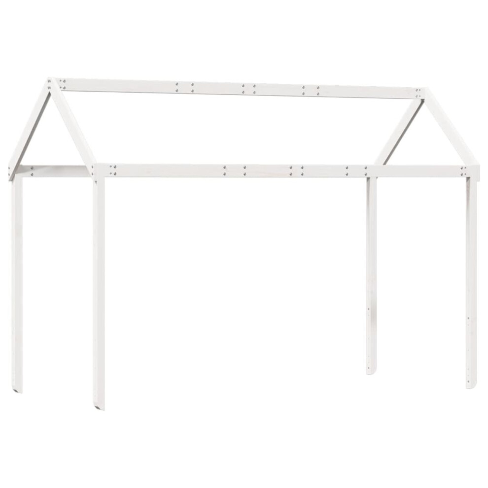 Vidaxl Kids' Bed Roof Bed Canopy Rooftop White 217X95.5x159 Cm Solid Wood Pine