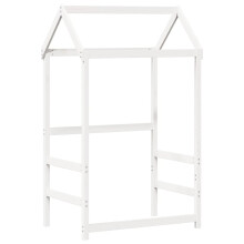 vidaXL Dach für Kinderbett Weiß 118x70x176,5 cm Massivholz Kiefer