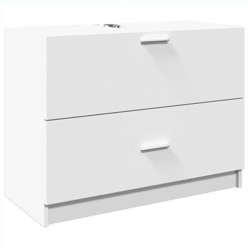 VidaXL vidaXL Sink Cabinet Vanity Unit Storage Unit Cupboard White Engineered Wood 1