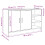 VidaXL vidaXL Sink Cabinet Vanity Unit Storage Unit Cupboard White Engineered Wood 11