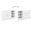 VidaXL vidaXL Sink Cabinet Vanity Unit Storage Unit Cupboard White Engineered Wood 8