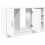 VidaXL vidaXL Sink Cabinet Vanity Unit Storage Unit Cupboard White Engineered Wood 5