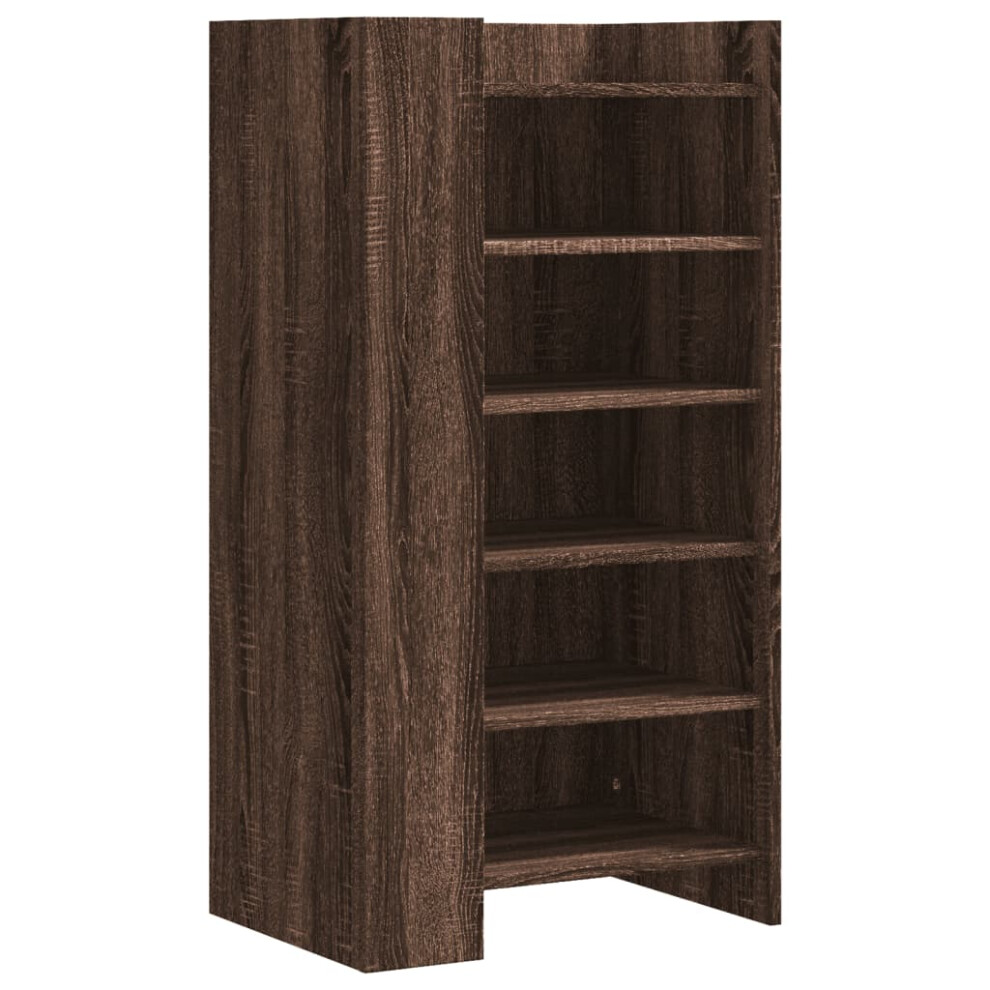 vidaXL Shoe Cabinet Shoe Storage Cupboard Shoe Rack Brown Oak Engineered Wood