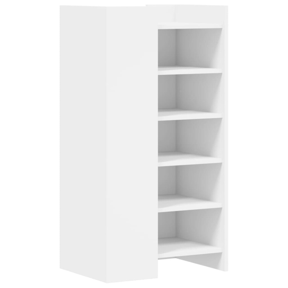 vidaXL Shoe Cabinet Shoe Storage Cupboard Shoe Rack White Engineered Wood