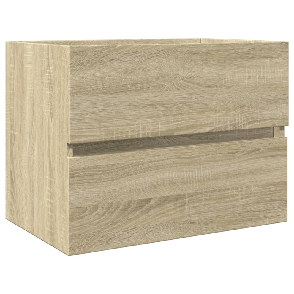Vidaxl Sink Cabinet Vanity Unit Storage Cupboard Sonoma Oak Engineered Wood