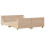 VidaXL vidaXL Bed Frame with Headboard Bed 120x190 cm Small Double Solid Wood Pine 6