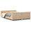 VidaXL vidaXL Bed Frame with Headboard Bed 120x190 cm Small Double Solid Wood Pine 1