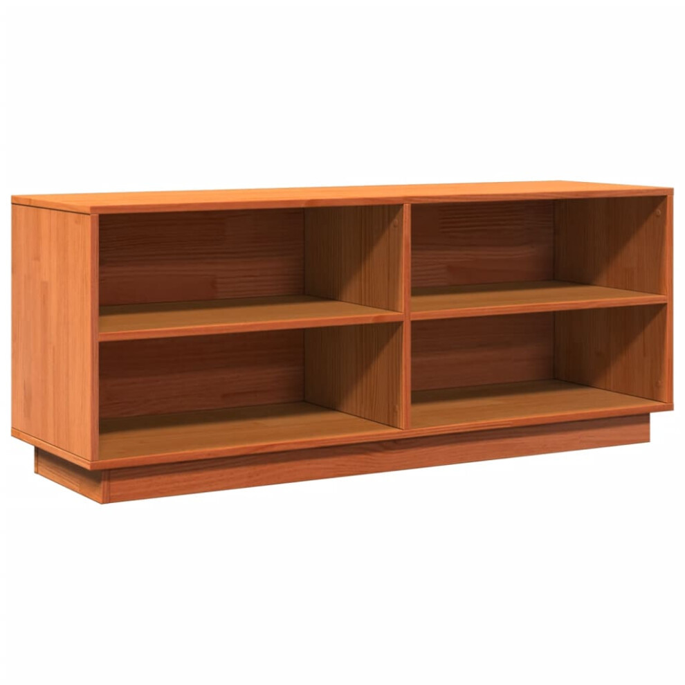 Vidaxl Shoe Cabinet Shoe Storage Cupboard Shoe Rack Wax Brown Solid Wood Pine