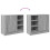 VidaXL vidaXL Sink Cabinet Vanity Unit Storage Cupboard Grey Sonoma Engineered Wood 8