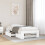 VidaXL vidaXL Bed Frame Bed Base Bedstead White 90x190 cm Single Engineered Wood 3