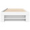 VidaXL vidaXL Bed Frame Bed Base Bedstead White 90x190 cm Single Engineered Wood 5