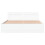 VidaXL vidaXL Bed Frame with Headboard White 150x200 cm King Size Engineered Wood 5
