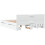VidaXL vidaXL Bed Frame with Headboard White 150x200 cm King Size Engineered Wood 7