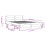 VidaXL vidaXL Bed Frame with Headboard White 150x200 cm King Size Engineered Wood 4