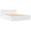 VidaXL vidaXL Bed Frame with Headboard White 150x200 cm King Size Engineered Wood 1