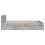 VidaXL vidaXL Bed Frame with Headboard Concrete Grey Small Double Engineered Wood 6