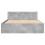 VidaXL vidaXL Bed Frame with Headboard Concrete Grey Small Double Engineered Wood 5