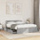 VidaXL vidaXL Bed Frame with Headboard Concrete Grey Small Double Engineered Wood 3