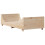 VidaXL vidaXL Bed Frame with Headboard Bed 75x190 cm Small Single Solid Wood Pine 3