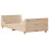 VidaXL vidaXL Bed Frame with Headboard Bed 75x190 cm Small Single Solid Wood Pine 6