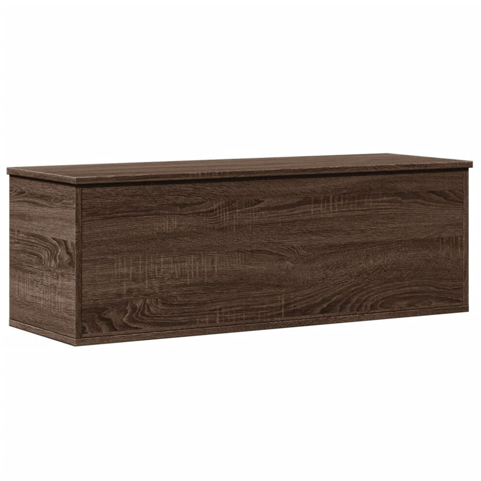 vidaXL Storage Box Toy Box Blanket Box Storage Chest Brown Oak Engineered Wood